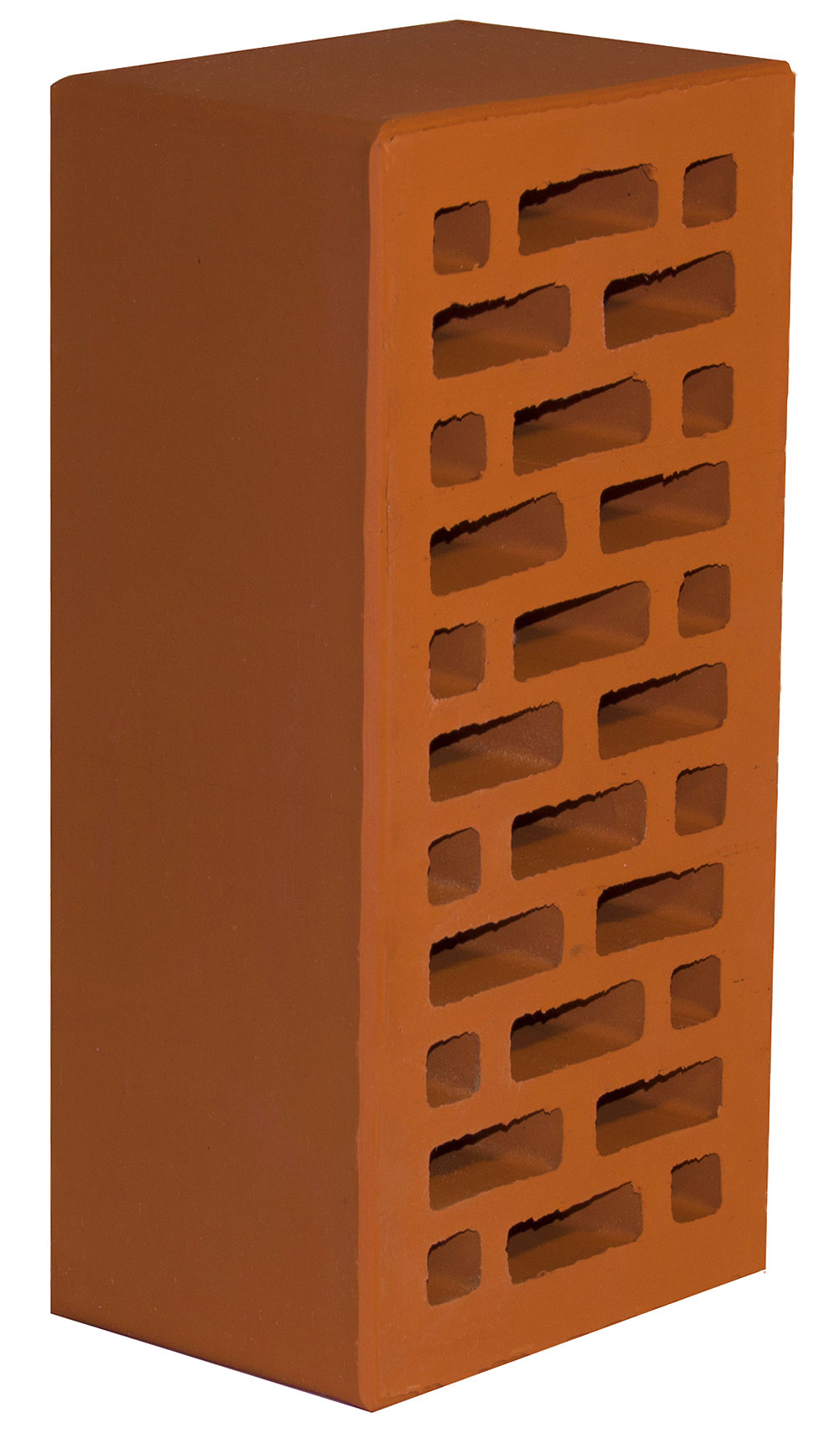 Облицовочный пустотелый, М-150,120x250x88, красный, Новомосковский КЗ